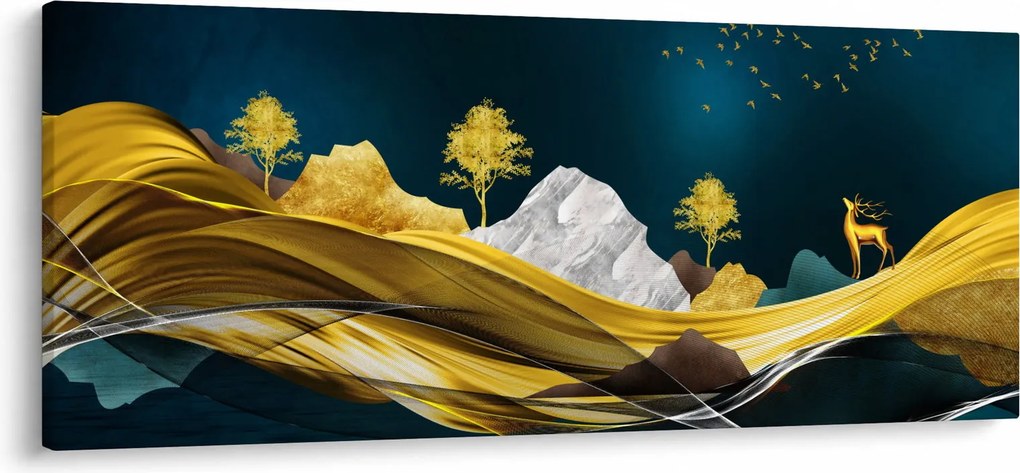 Tablou - Peisaj, cerb (120x50 cm)