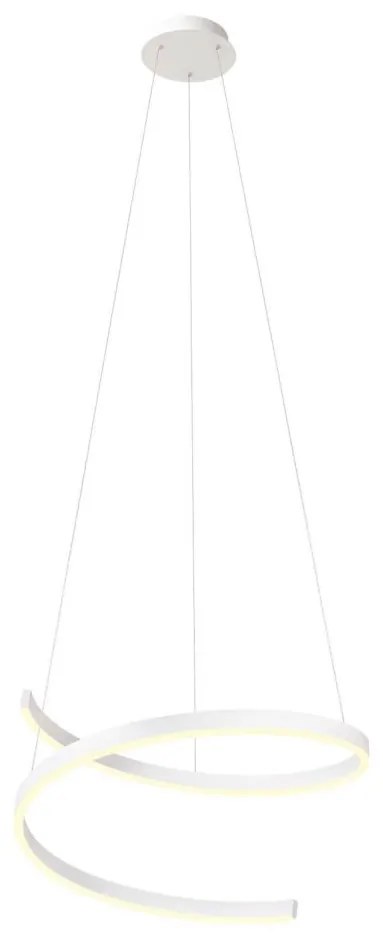 Redo 01-4013 - Pendul LED reglabil pe cablu SCROLL LED/38W/230V, alb