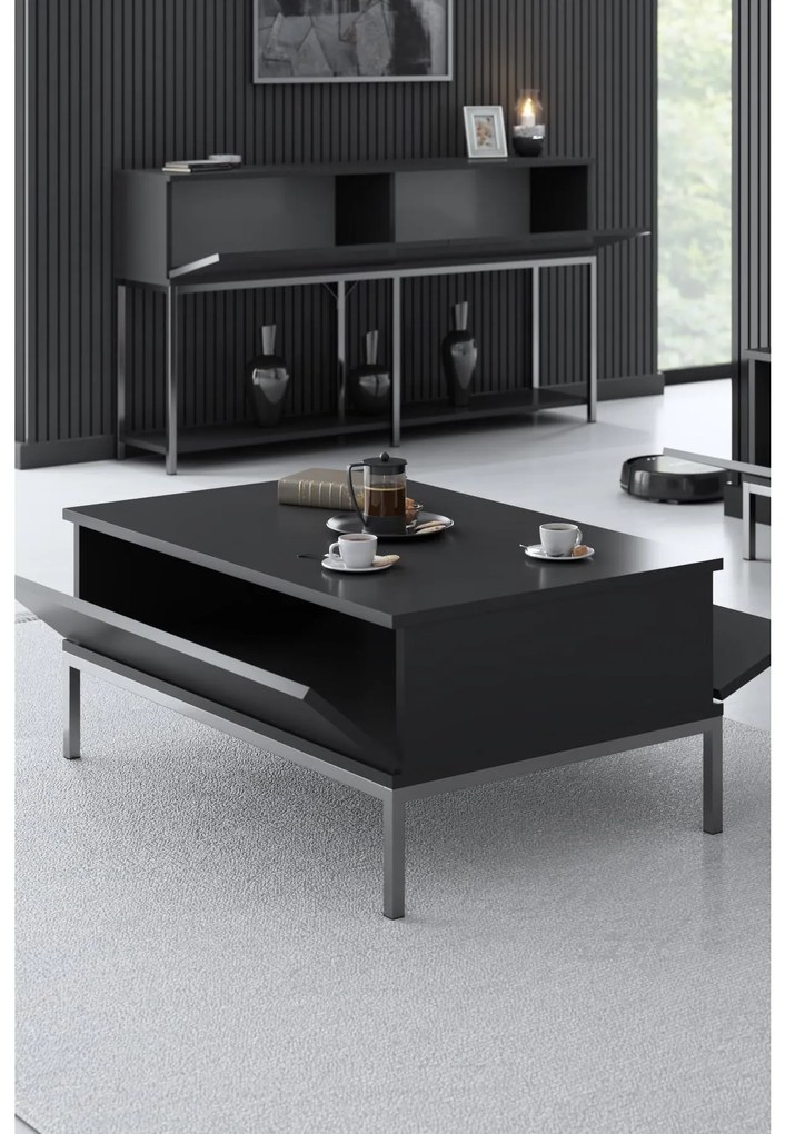 Masă de cafea Lurde (antracit + Auriu). 1089587
