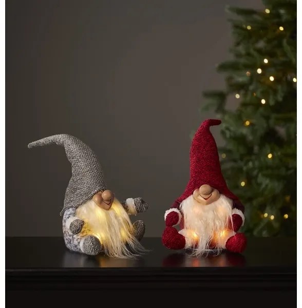 Decorațiune LED de Crăciun JOYLIGHT 4xLED/0,06W/3xAA gri Eglo 411472