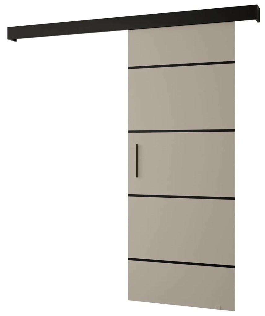 Uși culisante 80 cm Slavdro 4 (cashmir + negru mat). 1108835