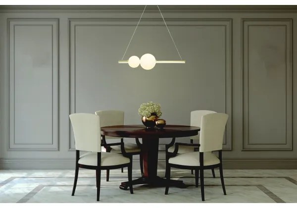 Lustră LED pe cablu dimabilă LED/11W/230V auriu Zambelis 22108