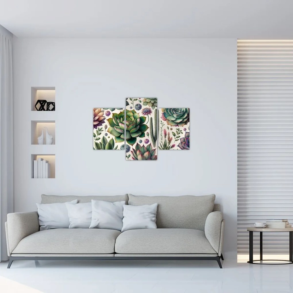 Tablou - Plante suculente (90x60 cm)