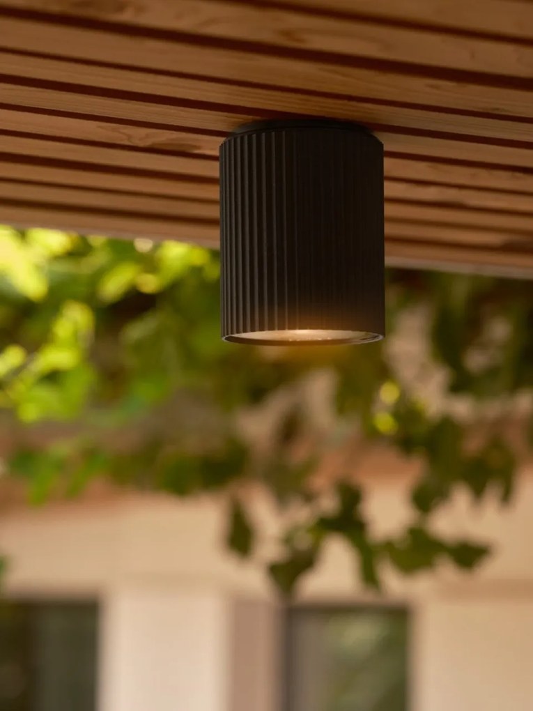 Plafoniera exterior cu protectie IP54 Kyklop Ripple Negru