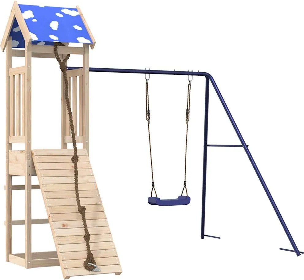 vidaXL Set de joacă pentru exterior, lemn masiv de pin