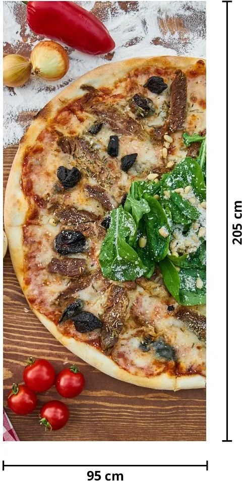 Fototapet pentru ușă - Pizza (95x205cm)