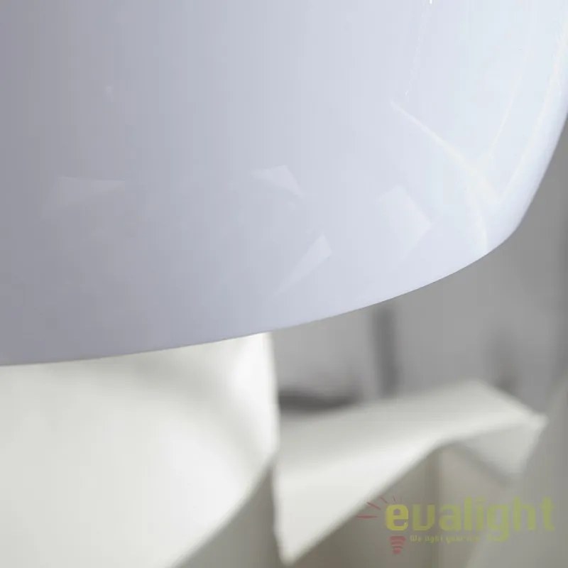 Lampadar inalt si elegant cu arc extensibil si abajur de 32cm, Big Bow II alb A-19694 VC