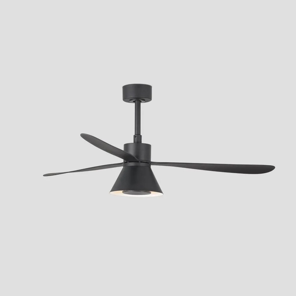 Lustra cu Ventilator si telecomanda AMELIA L CONE LED negru