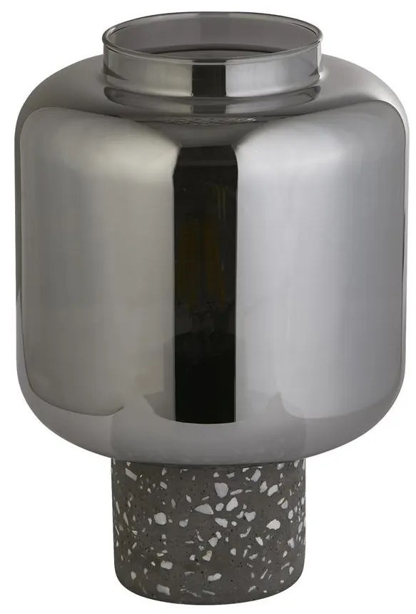 Veioza/Lampa de masa design decorativ Vessel fumuriu