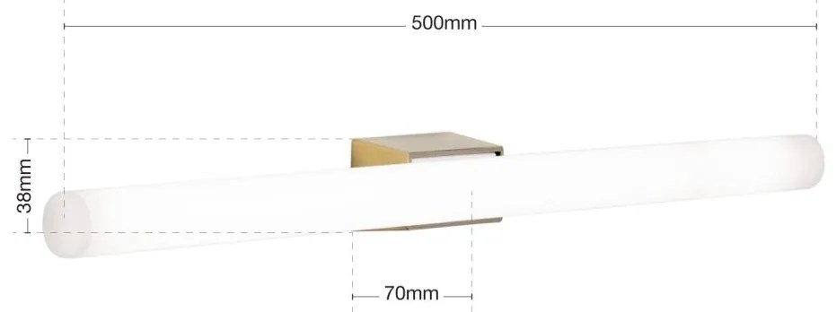 Aplica LED moderna tip tub VISAGIST alama antique