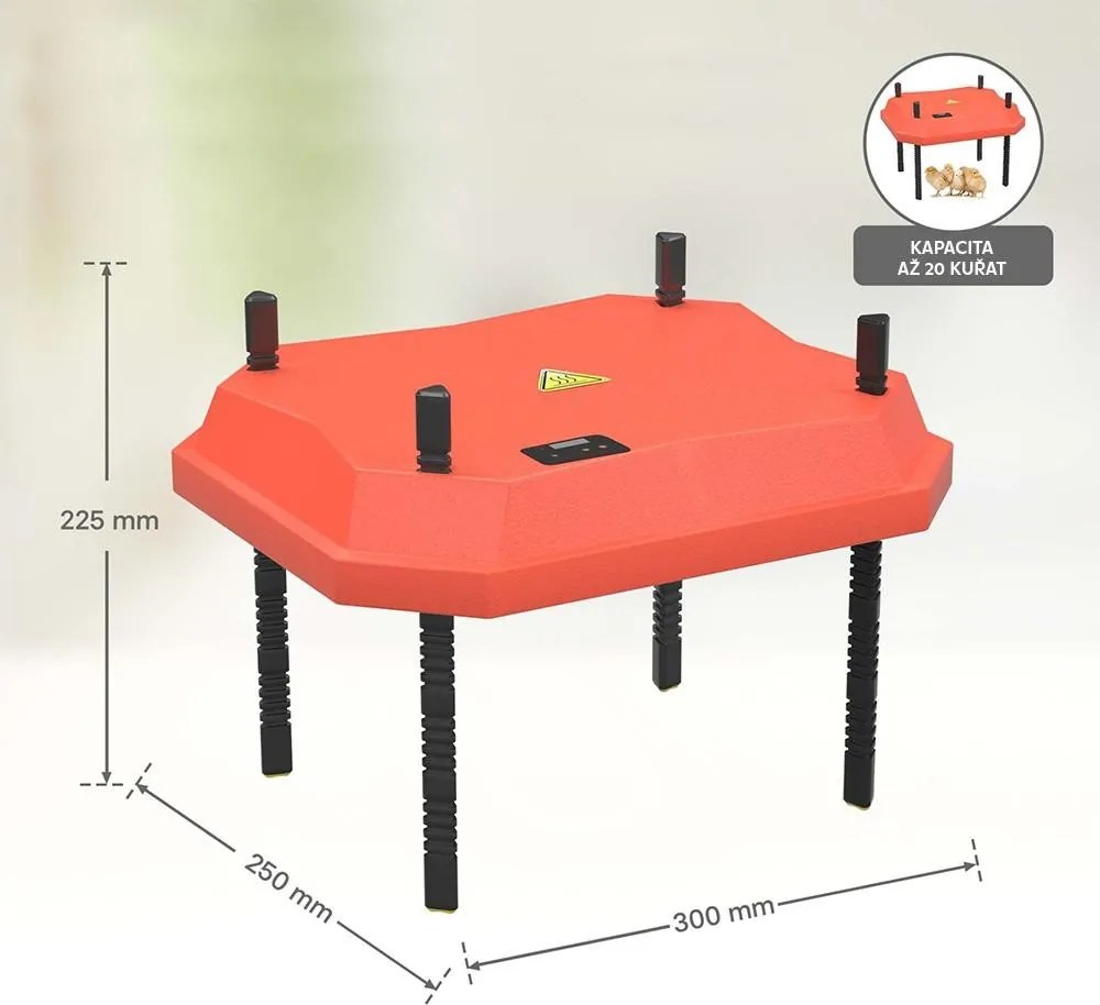 Placă de încălzire – cloșcă artificială Avenberg FUDAJO 25 x 30 cm