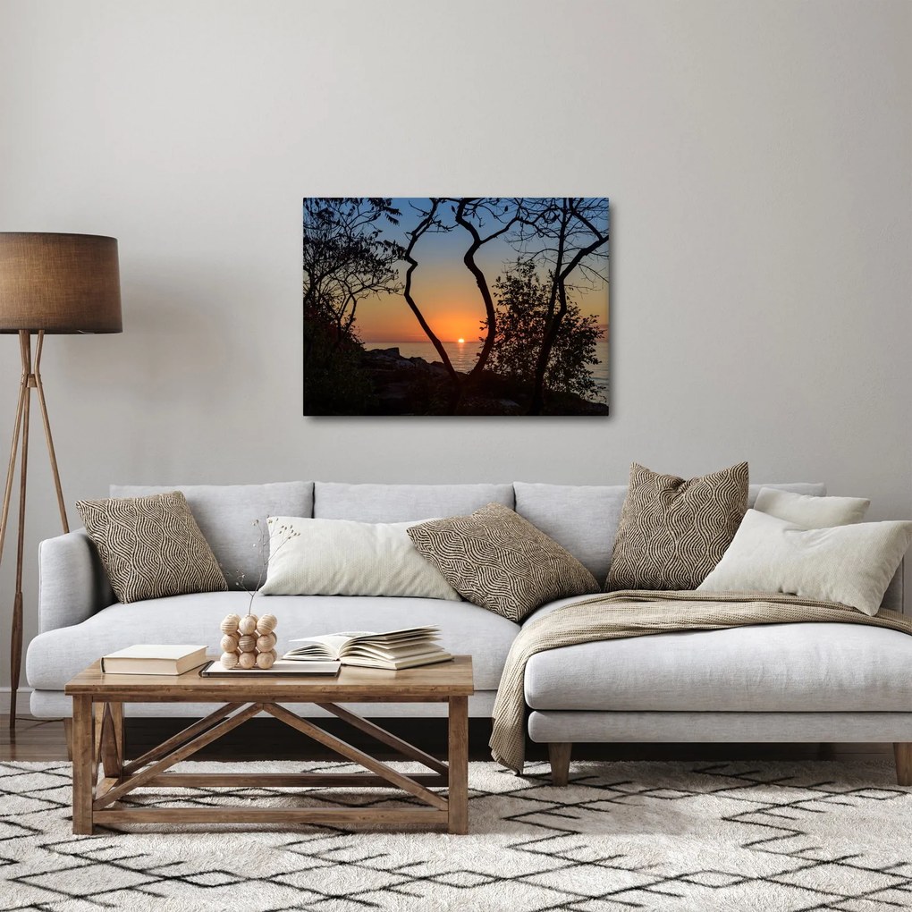 Tablou cu apus de soare (70x50 cm)