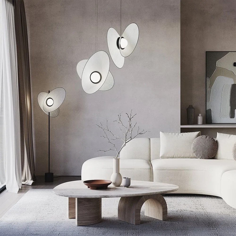 Lampa de podea LED moderna Evolution alb