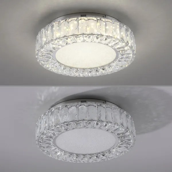 JUST LIGHT. 15221-17 - Plafonieră LED KULUNKA LED/32W/230V crom