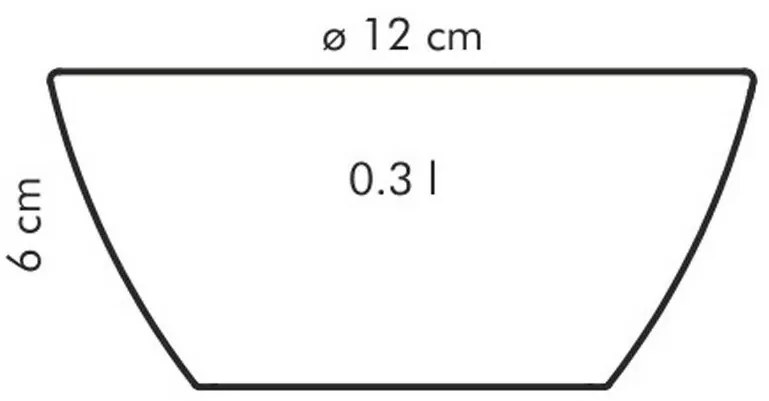 Tescoma Bol din porțelan Crema 12 cm, 300 ml
