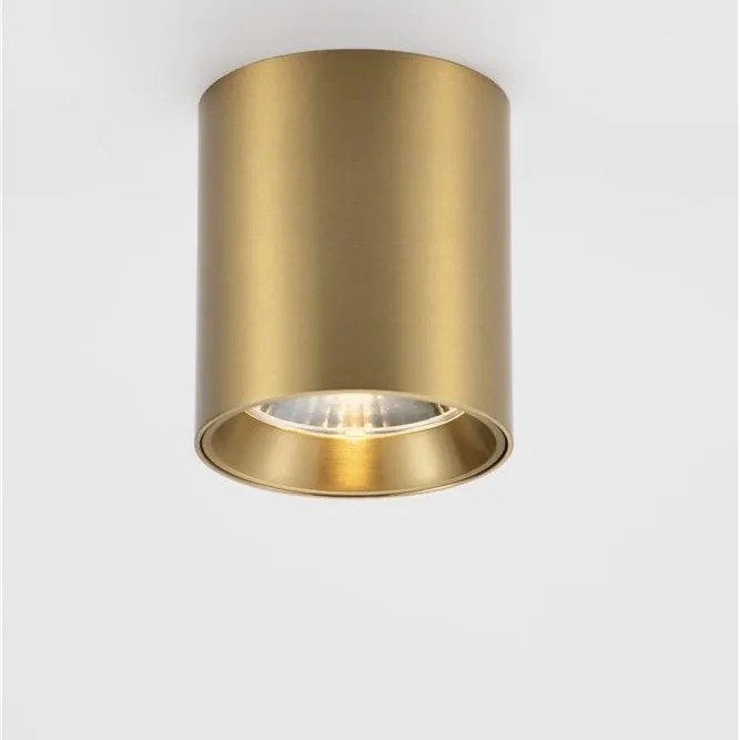 Spot aplicat LED design tehnic IRIS auriu mat