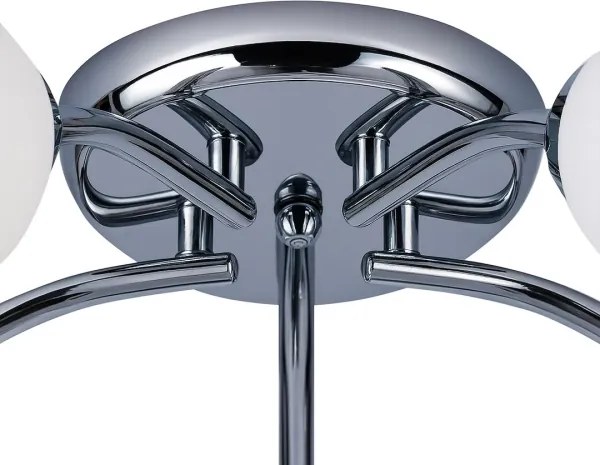 Lustră aplicată PORTOS, 5 x E14, 10 W, 230 V, crom lucios