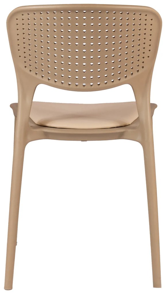 TODO Bej (Cappuccino) cu pernă bej - SCAUN MODERN PENTRU BUCĂTĂRII, GRĂDINI, CAMERE DE CAFEA (FIXE)