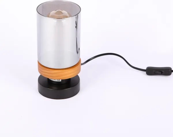 Lampă de masă FINCA 1xE27/40W/230V metal/lemn Globo 15557T
