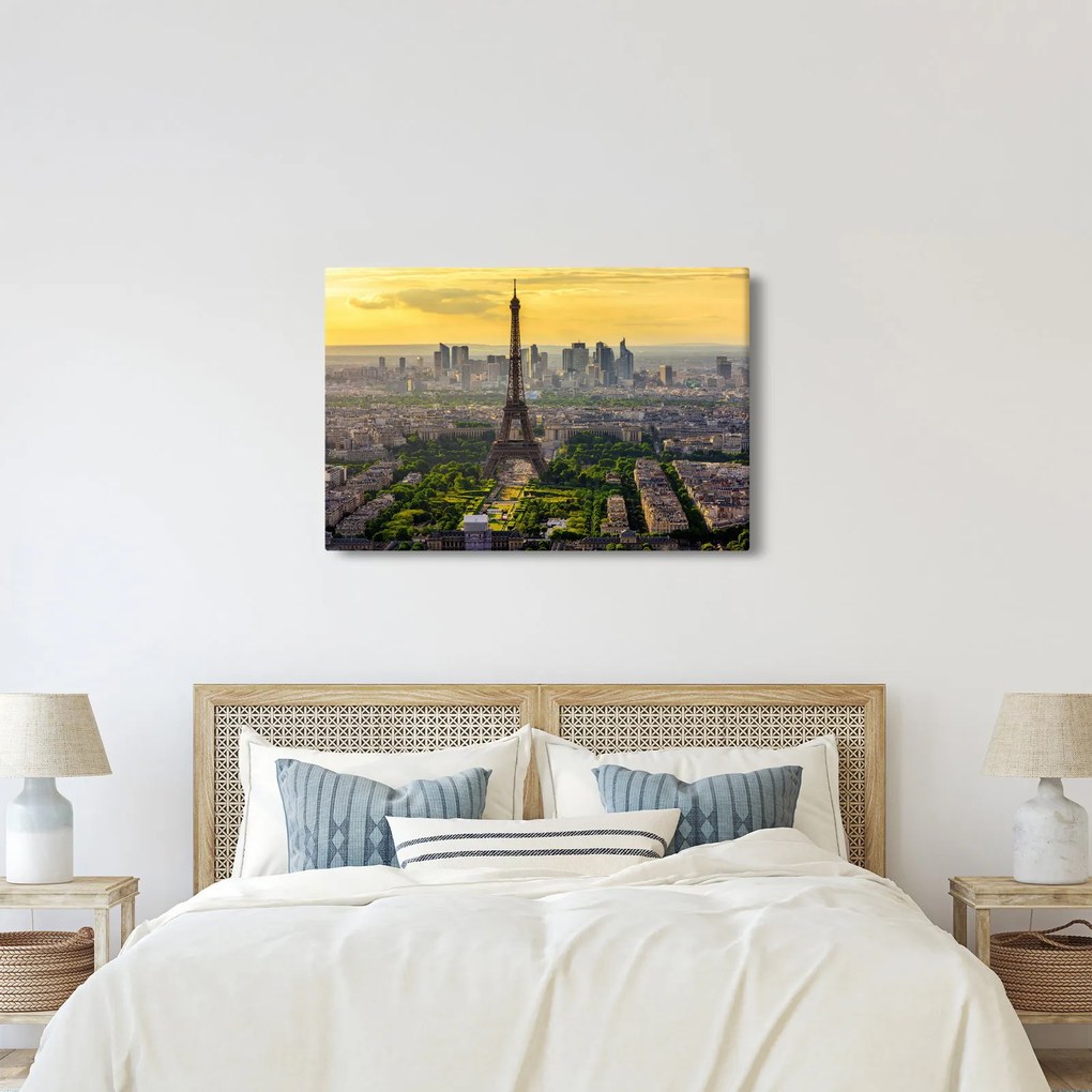 Tablou - Panorama Parisului (90x60 cm)