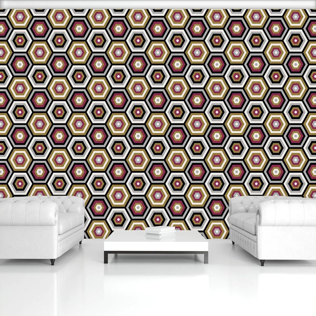 Fototapet - Hexagon (152,5x104 cm)