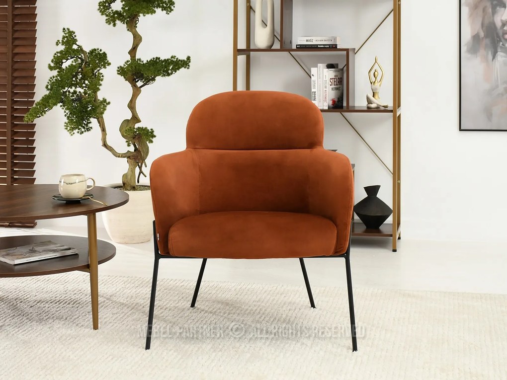 Fotoliu Baggie F (cupru + negru). Promo -15%. 1109882