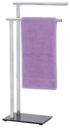 WENKO LAVA 22090100 - Suport pentru prosoape, 42 x 81 cm, inox/argintiu/negru