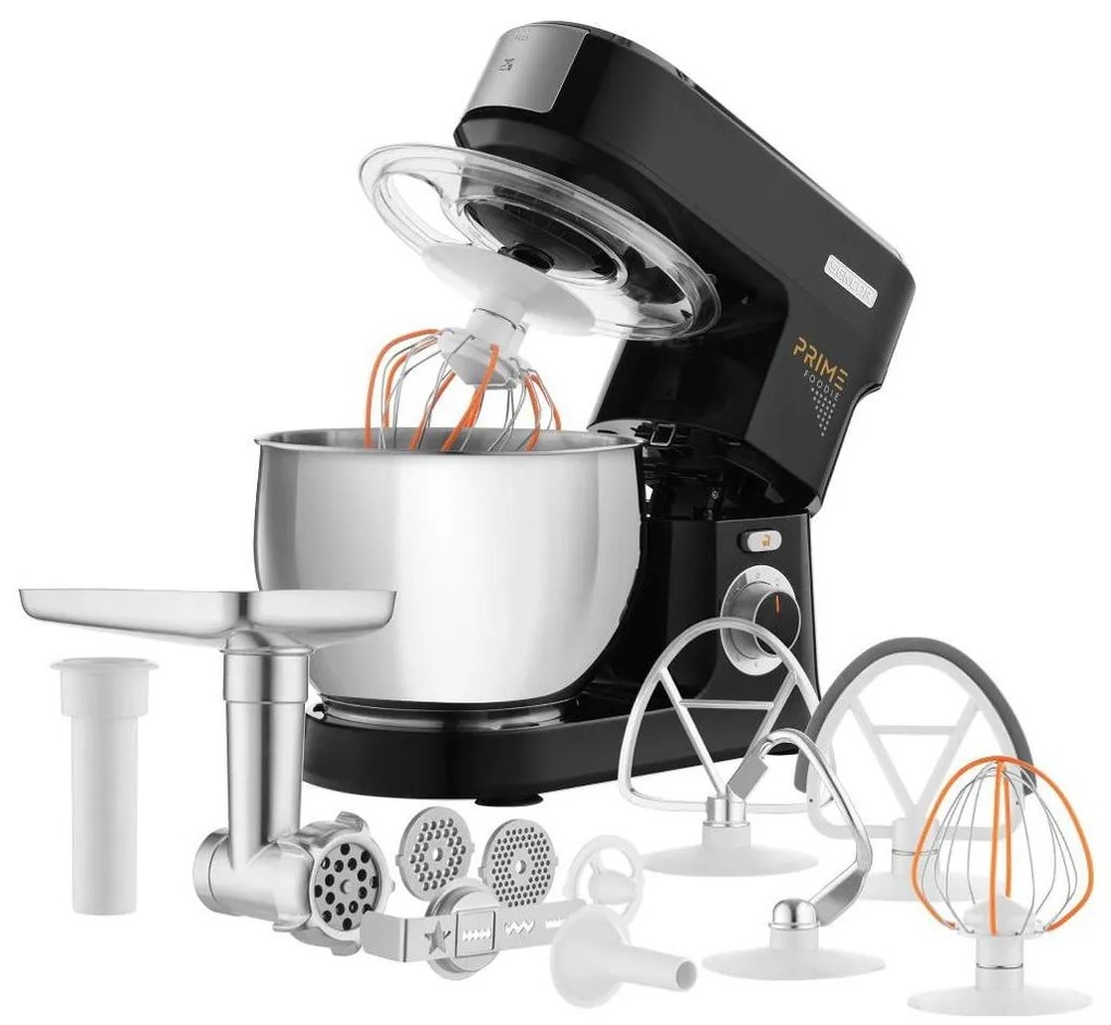 Sencor - Robot de bucătărie cu bol din inox, 1000 W/230 V, negru