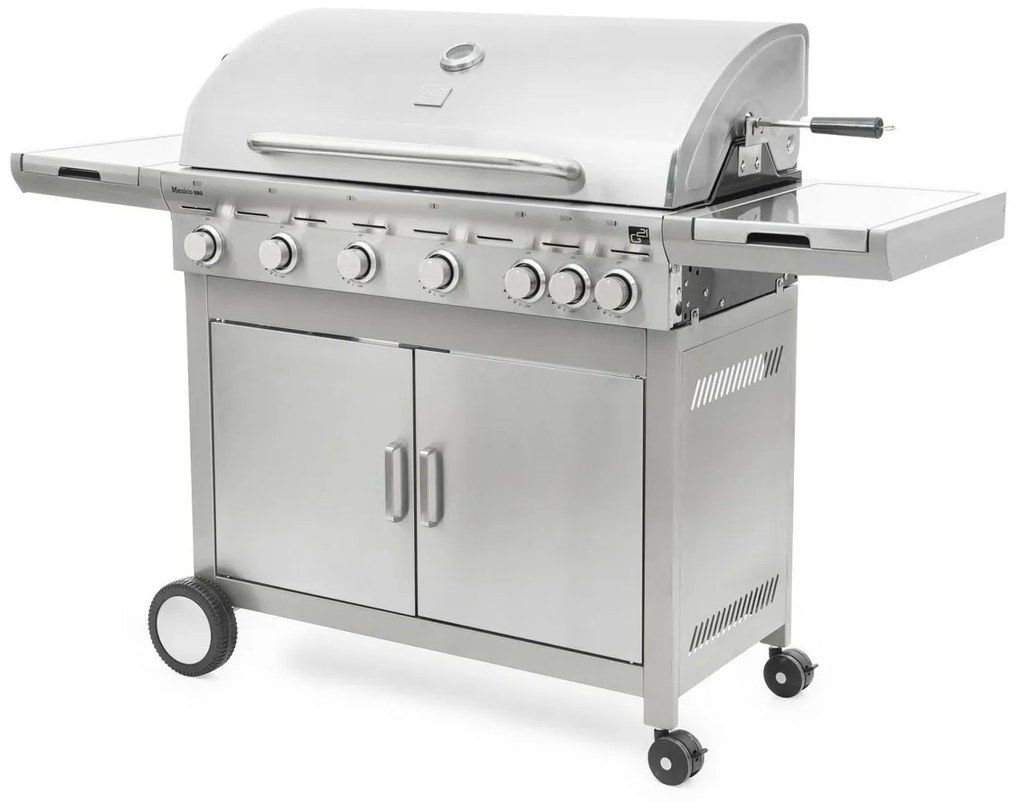 Grătar cu gaz G21 Mexico BBQ Premium line, 7arzătoare + reductor gratuit