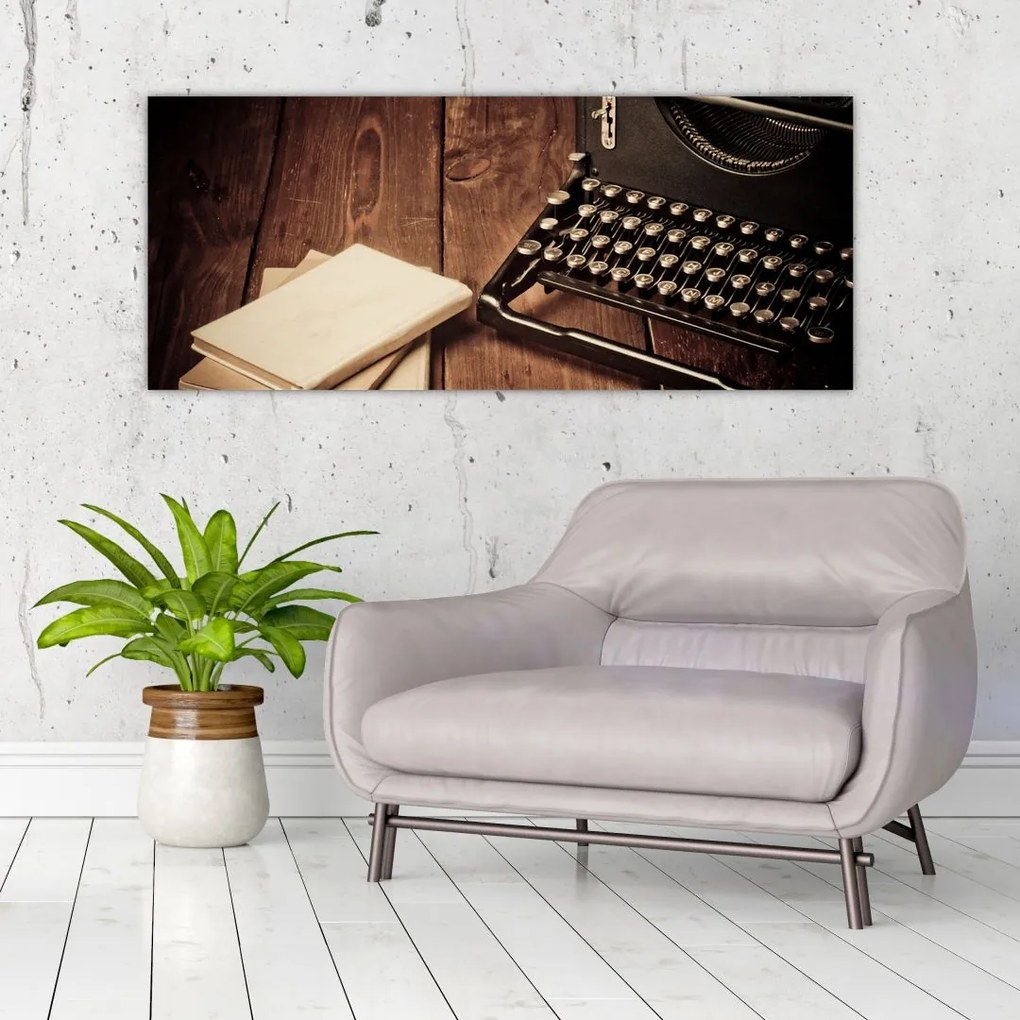 Tablou - Mașina de scris (120x50 cm)