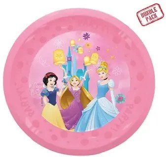 Prințesele Disney Junior Live Your Story set de 4 farfurii plate micro plastic premium 21 cm