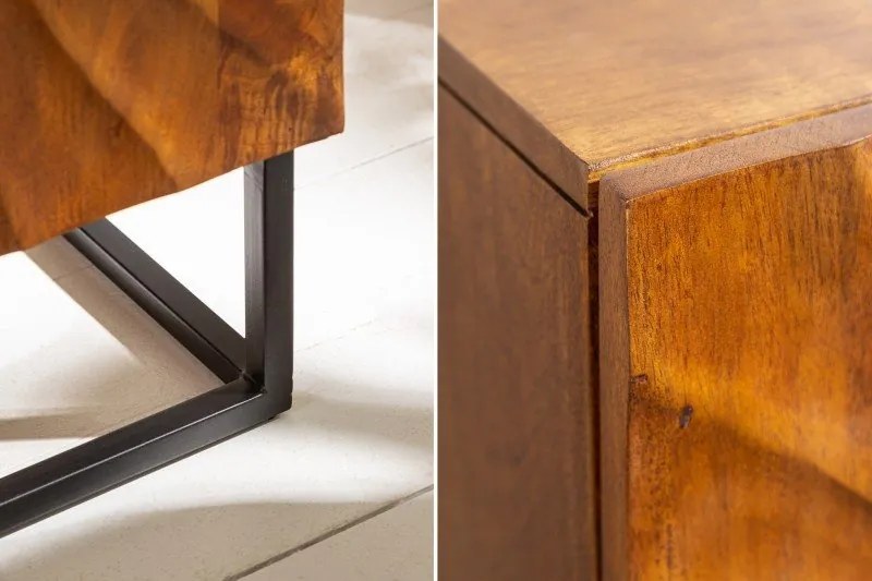 Dulap din lemn Scorpion 120cm Mango, maro