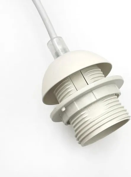 Pendul pe cablu AIDA 1xE27/60W/230V, Ø35 cm, stejar/alb