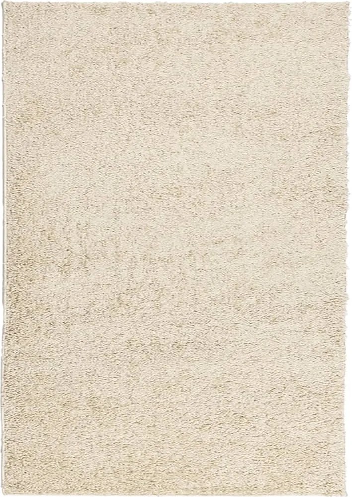 vidaXL Covor pufos "PAMPLONA" cu fire înalte, auriu modern, 140x200 cm