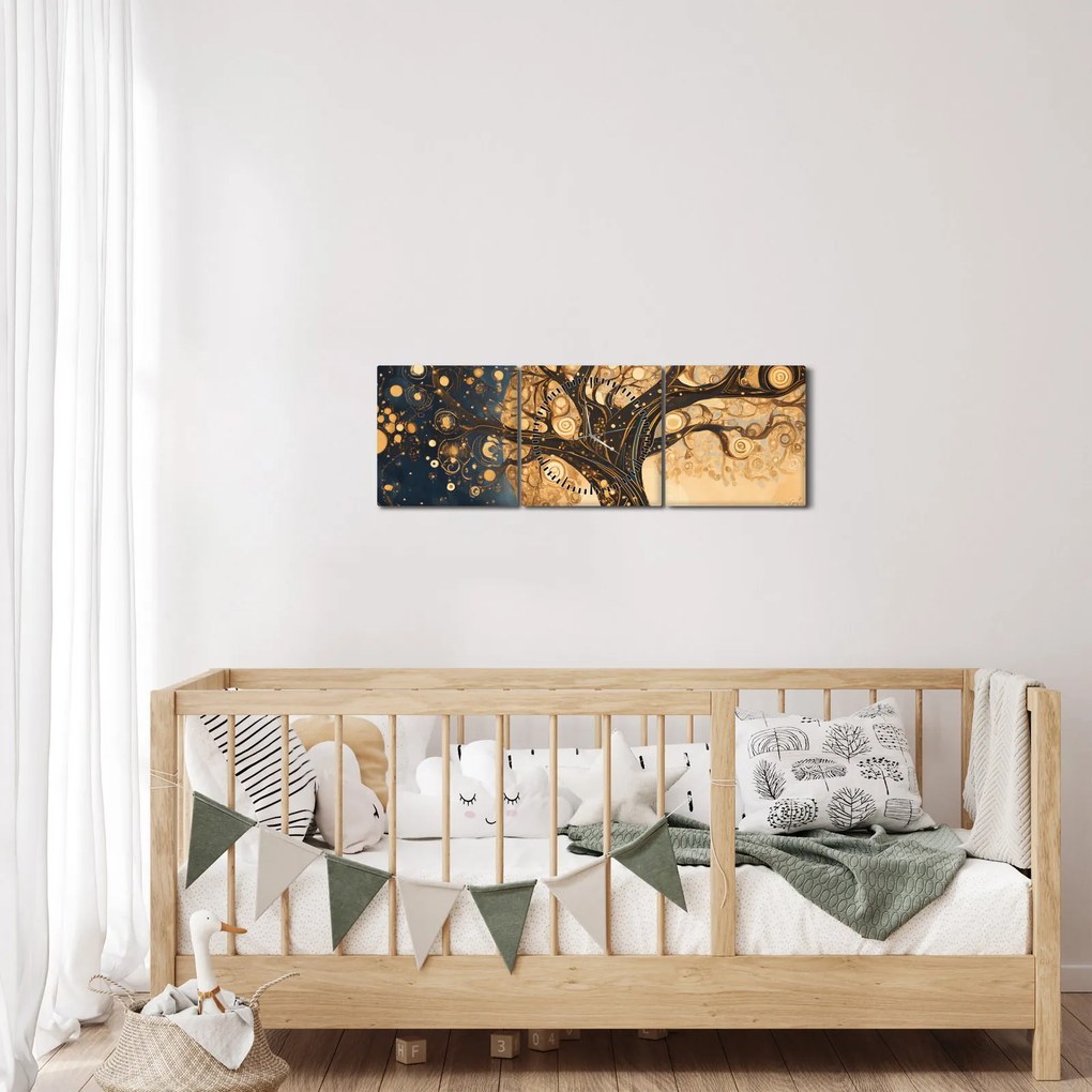 Tablou – Arbore suprarealist (cu ceas) (90x30 cm)