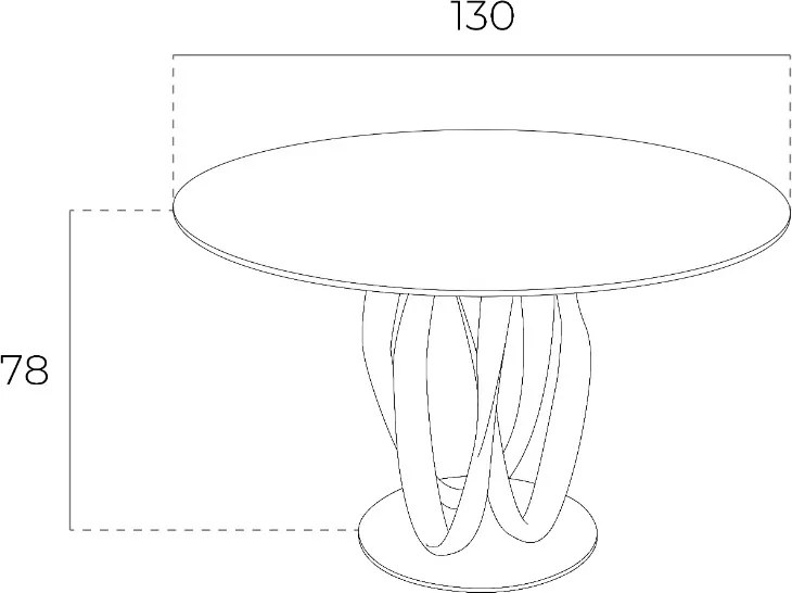 Masa dining design deosebit Ben, 130cm AC-DT801-130