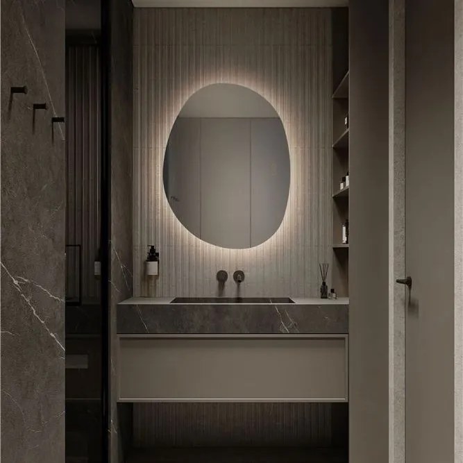 Oglinda cu iluminat LED pentru baie IP44 LORIN 50x65cm