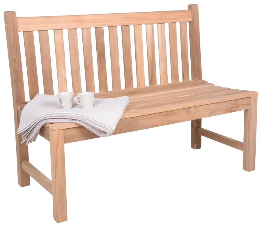 Bancă de grădină în culoare naturală din lemn masiv Solo – Garden Pleasure