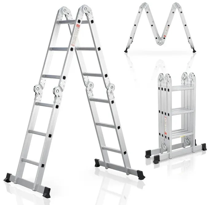 Juskys Scara multifuncțională din aluminiu 360 cm