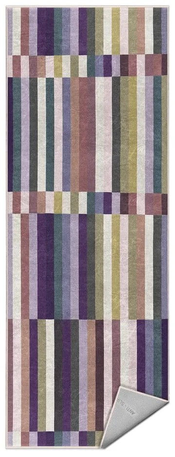 Covor tip traversă mov lavabil 60x230 cm Purple Rain – Mila Home