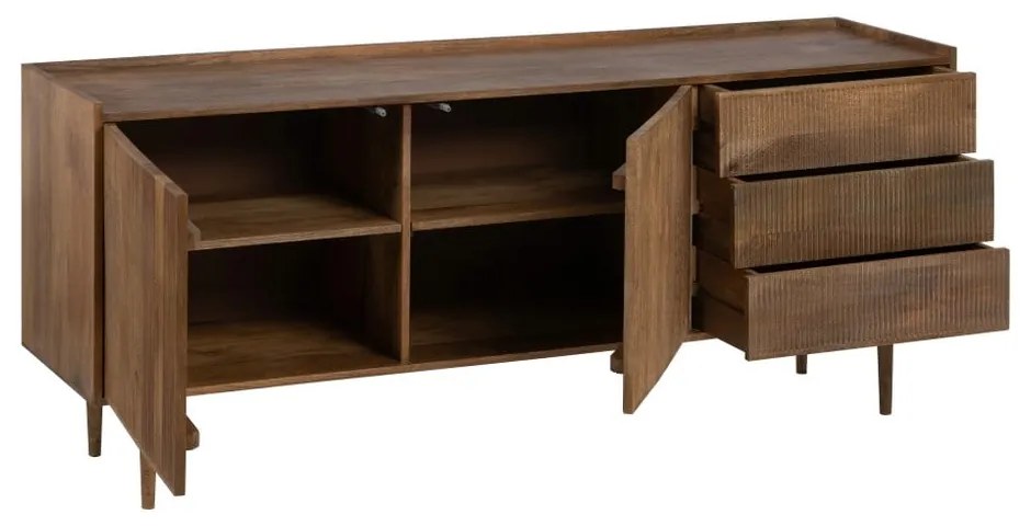 Comodă în culoare naturală joasă din lemn de mango 174x75 cm Apricot – Ixia