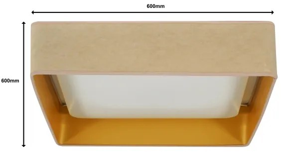 Brilagi-LED Corp de iluminat dimabil VELVET SQUARE LED/36W/230V Wi-Fi Tuya+telecomandă bej