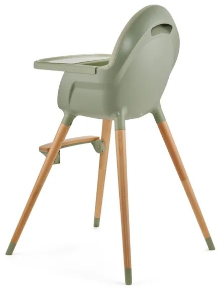 KINDERKRAFT - Scaun de masă pentru copii 2în1 FINI2 fag/verde