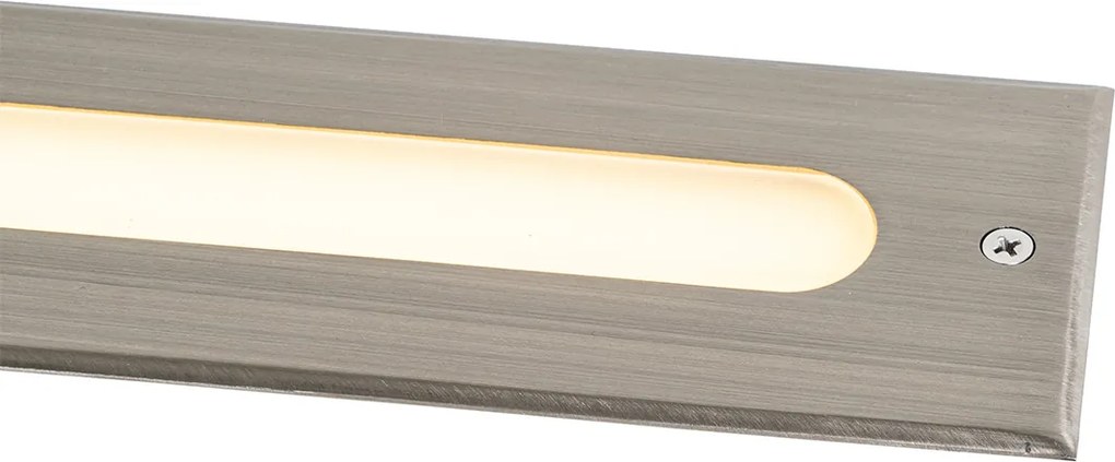 Set de 4 spoturi de sol moderne din oțel 30 cm Incl. LED IP65 - Eline