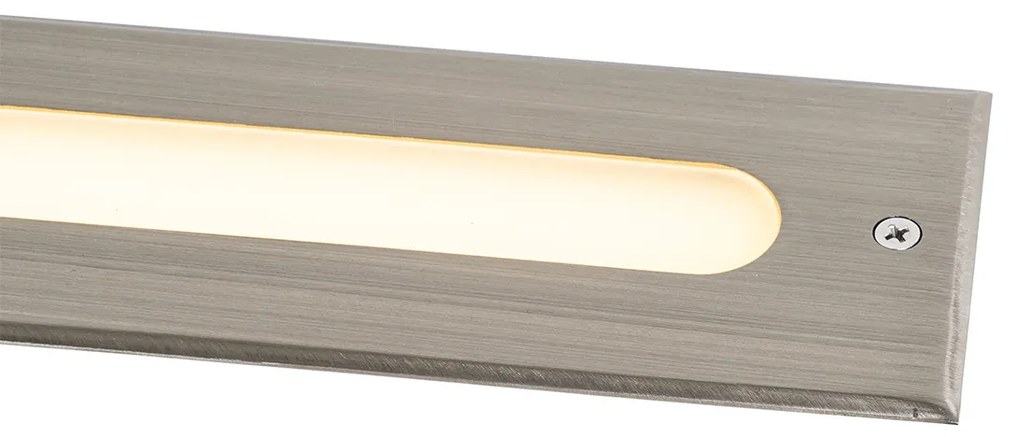 Spot modern de sol din oțel 30 cm cu LED inclus IP65 - Eline