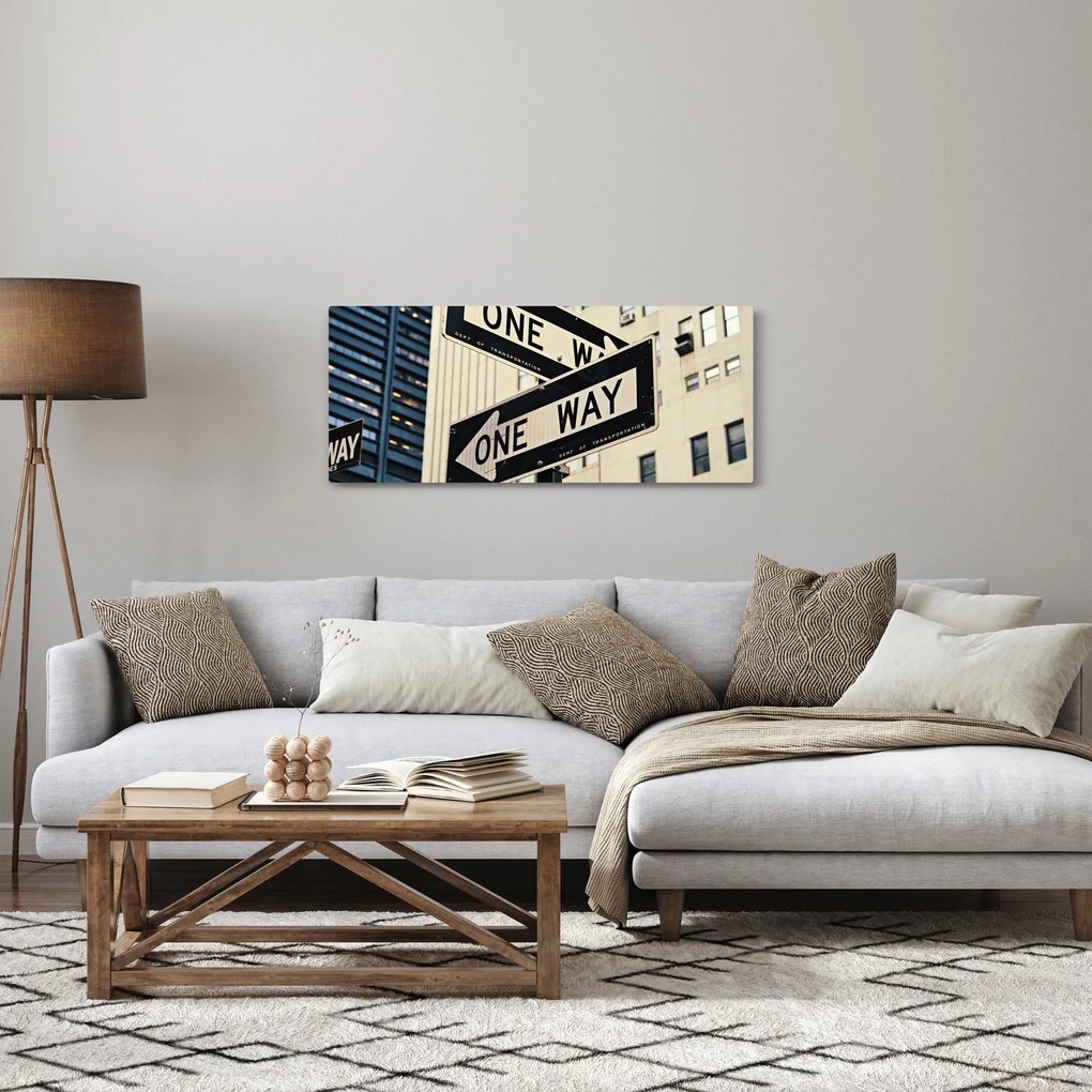 Tablou - New York ONE WAY (120x50 cm)