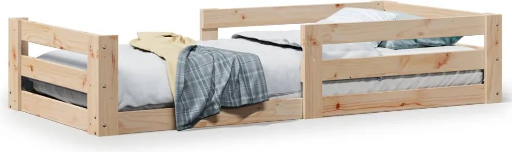 vidaXL Cadru de pat fără saltea 70x140 cm lemn masiv pin