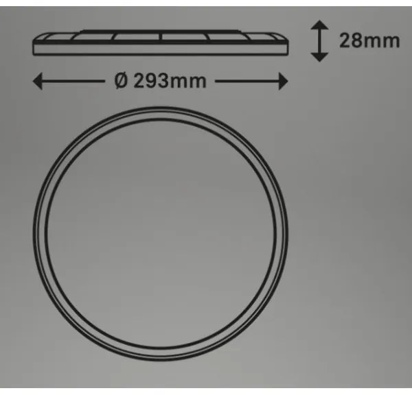 Plafonieră LED dimabilă Briloner 7079-015 SLIM LED/18W/230V 2700-6500K + telecomandă