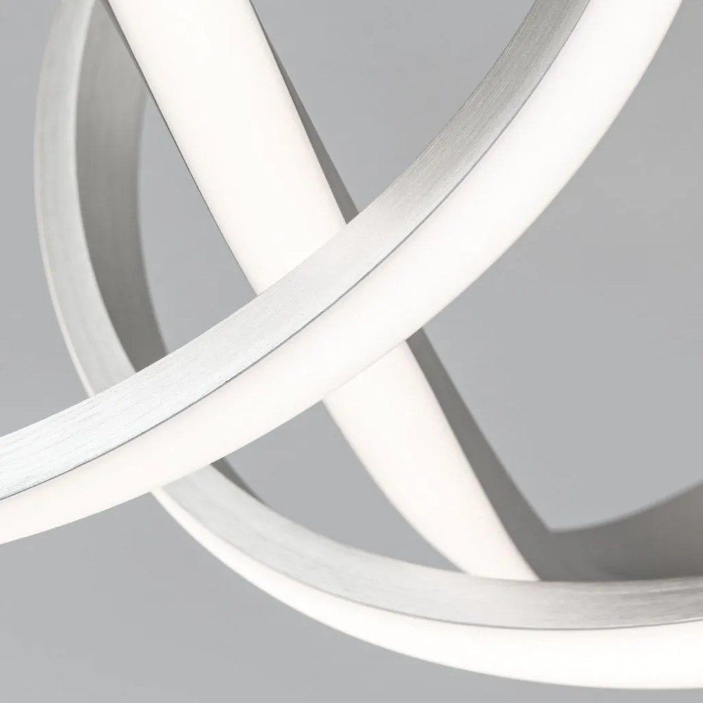 Lustra LED aplicata stil minimalist CIRCUS crom satin