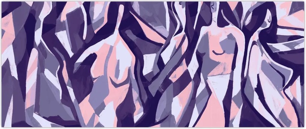 Tablou - Abstract, femei (120x50 cm)